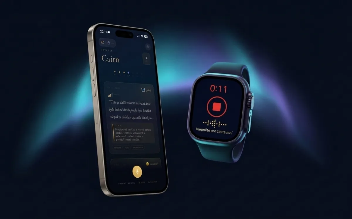 Cairn Journal — hlasový deník pro iPhone a Apple Watch